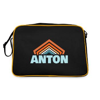Anton - Retro Bag - black/gold - Back