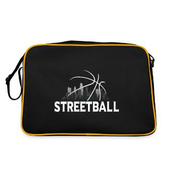 Streetball Skyline - Basket de rue - Sac Retro - noir/or - Dos