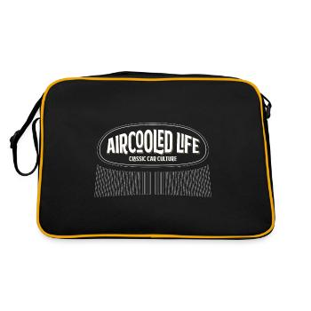 Aircooled Life - Classic Car Culture Oval Beetle - Sac Retro - noir/or - Dos