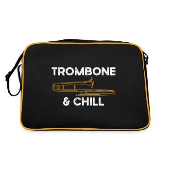 trombone - Retro Bag - black/gold - Back