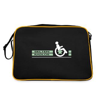 handicap wheelchair user wheelchair wheelchair - Retro Bag - black/gold - Back