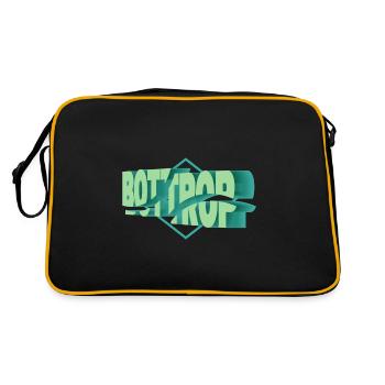 Bottrop Germany City 3D Font Skyline - Retro Bag - black/gold - Back