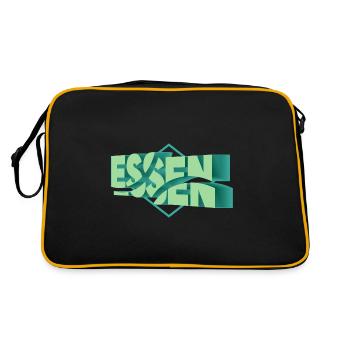 Food Germany City 3D Font Skyline - Retro Bag - black/gold - Back