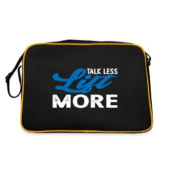 Talk Less Lift More 14 - Retro Bag - black/gold - Back