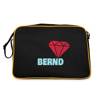 Noble Bernd - Sac Retro - noir/or - Dos