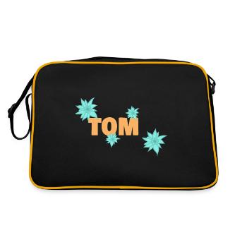 Prénom Tom - Sac Retro - noir/or - Dos