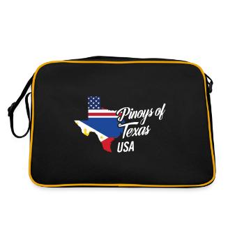 Les Philippins du Texas conçoivent pour de fiers Fil-Ams - Sac Retro - noir/or - Dos