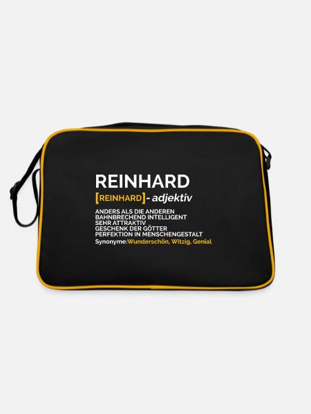 Reinhard - Retro Tasche - Schwarz/Gold