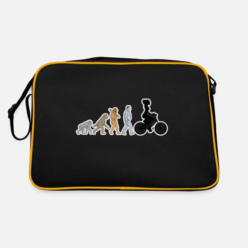 Evolution Vélo Femme Noir Grunge Sac Retro