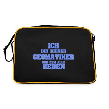 Occupation Geomatics Engineer - Retro Bag - black/gold - Back