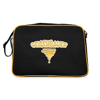 Gift for violin makers - Retro Bag - black/gold - Back