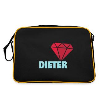 Dieter - Sac Retro - noir/or - Dos