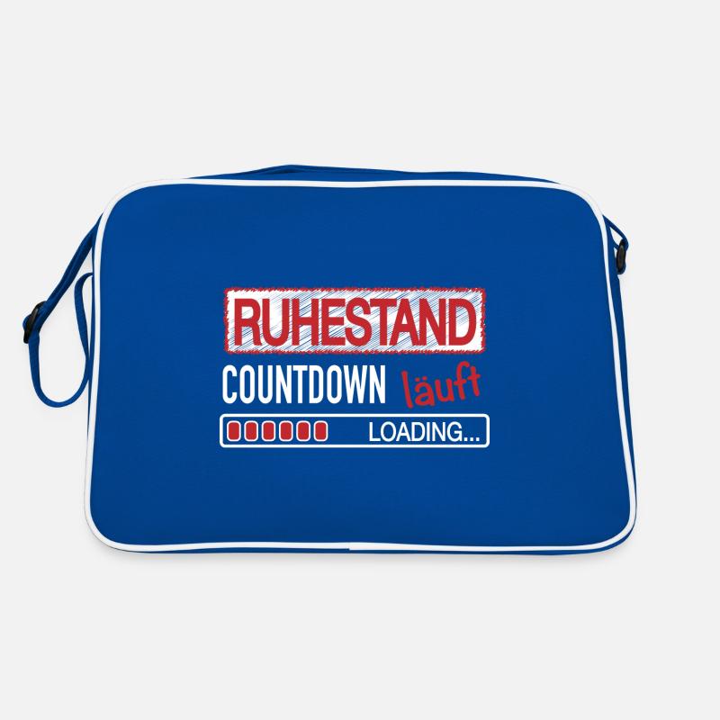 Ruhestand Rente Countdown Retro Tasche