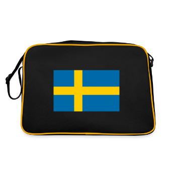 Drapeau suédois - Sac Retro - noir/or - Dos