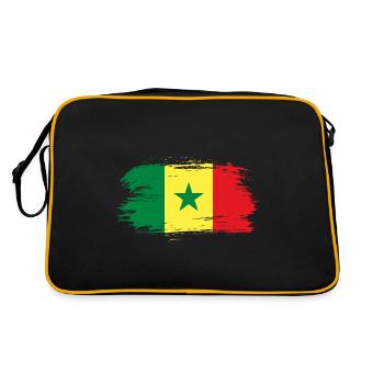 Drapeau drapeau sénégalais - Sac Retro - noir/or - Dos