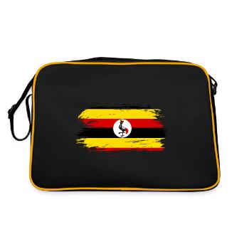 Uganda flag flag - Retro Bag - black/gold - Back
