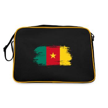 Cameroon flag flag - Retro Bag - black/gold - Back