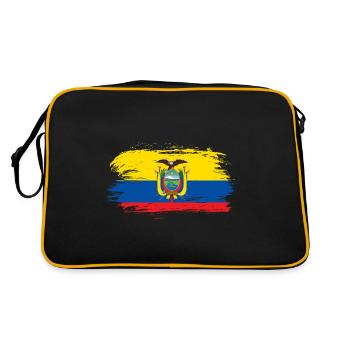Drapeau drapeau Equateur - Sac Retro - noir/or - Dos