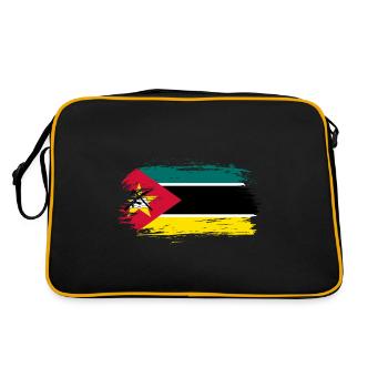 Drapeau de pavillon du Mozambique - Sac Retro - noir/or - Dos