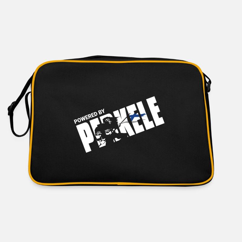 Powered By Perkele - Retro Bag - black/gold