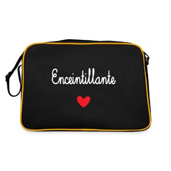 Enceintillante - Coeur d'amour - Sac Retro - noir/or - Dos