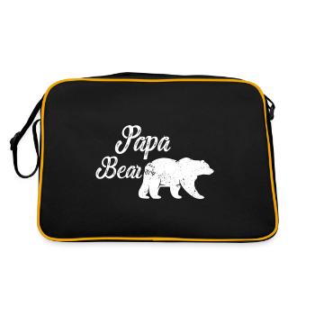 Papa Bear Papa Bear Father's Day - Retro Bag - black/gold - Back