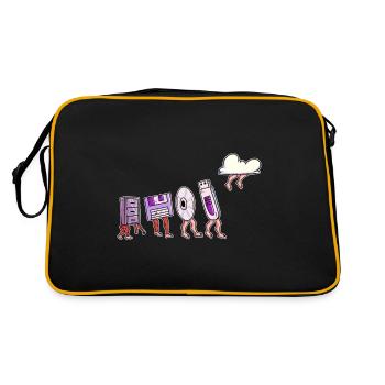 Evolution of Disks for Developers - Retro Bag - black/gold - Back