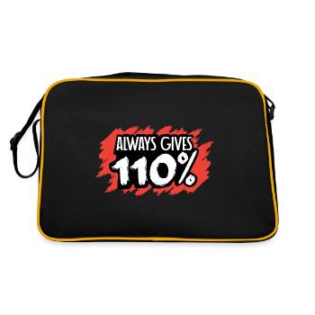 Donne toujours 110% de poison persistant à la personne - Sac Retro - noir/or - Dos