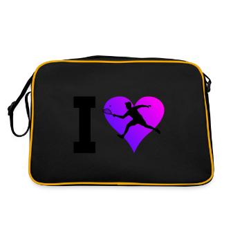 Women's Racquetball Men's Racquetball - Retro Bag - black/gold - Back