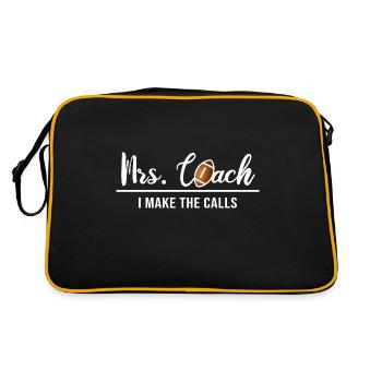 Mrs. rugby-coach rugby football-coach - Retro Bag - black/gold - Back
