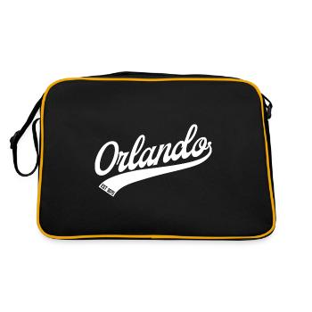 Orlando Florida - Retro Bag - black/gold - Back
