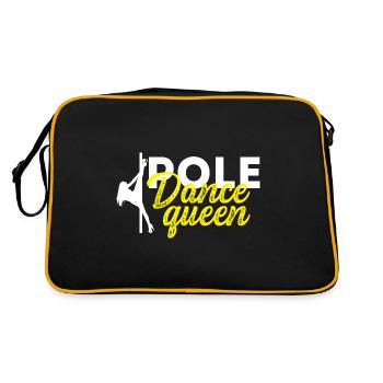 Pole Dance Queen Dance Choreographer Gift - Retro Bag - black/gold - Back