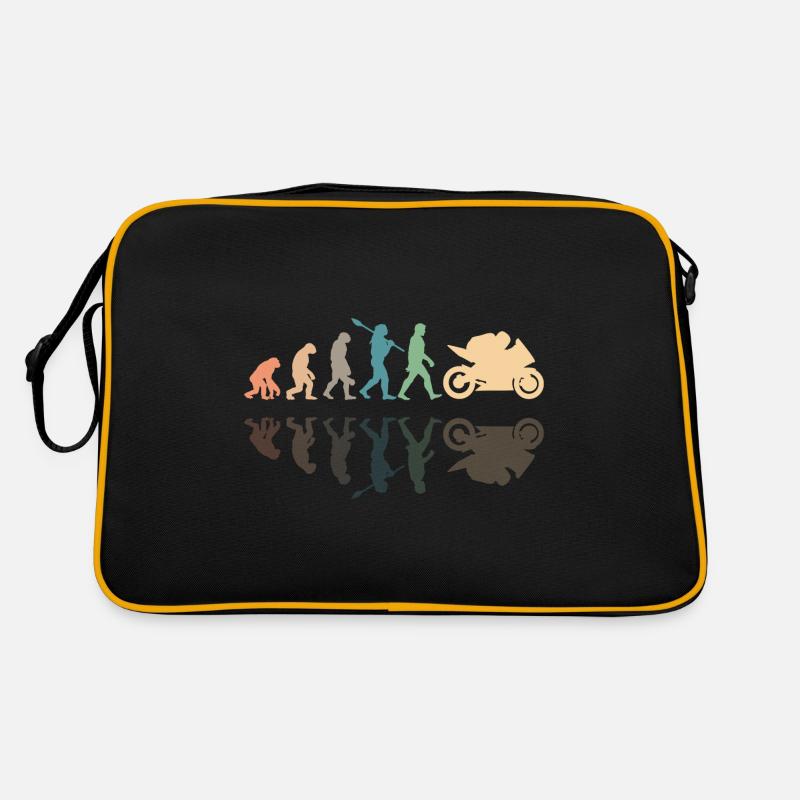 Motorcycle Evolution Vintage Shadow Biker Retro Tasche