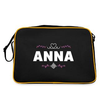 Anna - Retro Bag - black/gold - Back