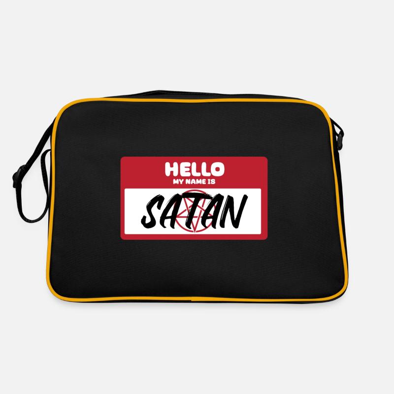 Hello My Name Is Satan Teufel Gothik Dämon Retro Tasche