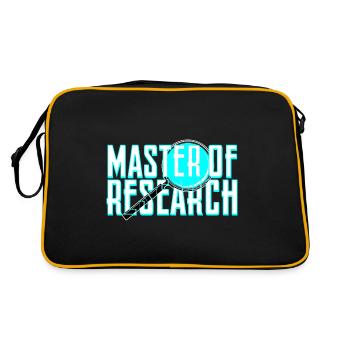Master of Research - Retro Bag - black/gold - Back