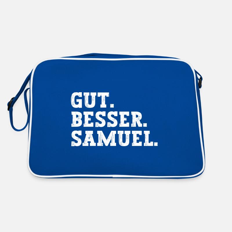 Gut Besser Samuel Lustiger Spruch Name Samuel Retro Tasche