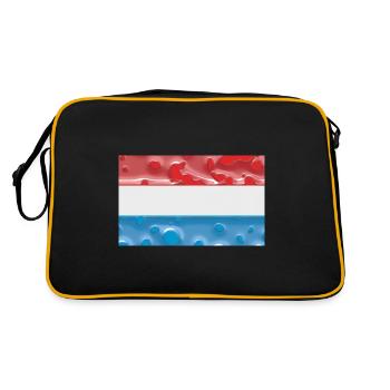 Pays pour le Luxembourg Drapeau luxembourgeois - Sac Retro - noir/or - Dos