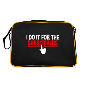I Do It For The Subscribers 2 - Retro Bag - black/gold - Back