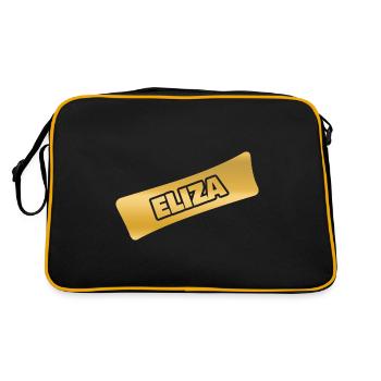 First name Eliza - Retro Bag - black/gold - Back