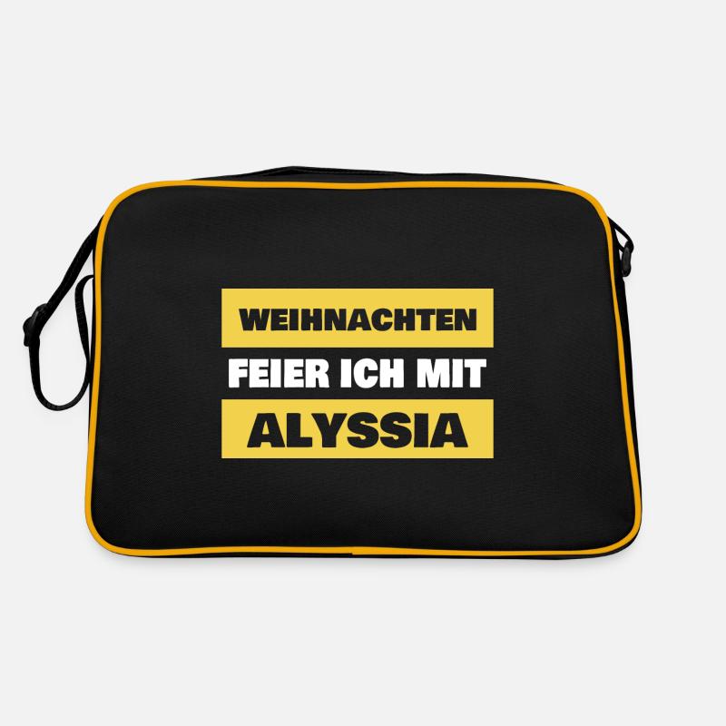 First name Alyssia Retro Bag