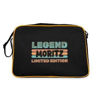 Moritz - Retro Bag - black/gold - Back