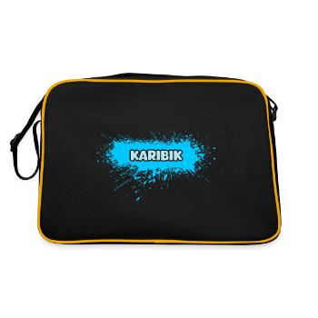 Karibik - Retro Tasche - Schwarz/Gold - Hinten