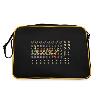 Retro Modular Synthesizer Analog Music Producer - Retro Bag - black/gold - Back