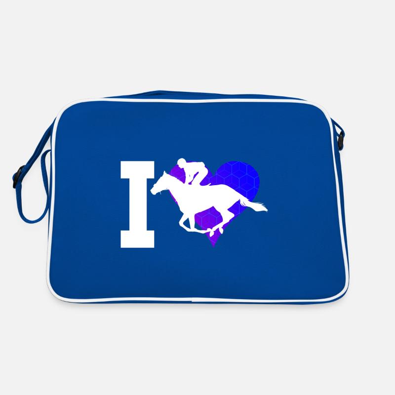 Saut d’obstacles Cavaliers Cavaliers Chasse Sac Retro
