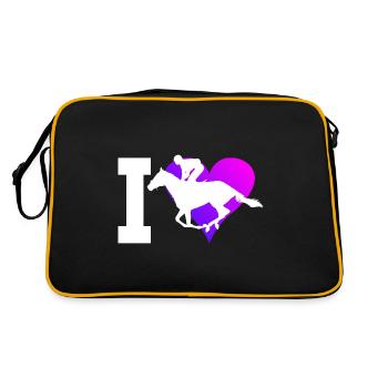 Equestrian Equestrian Sport Hunting Equestrian - Retro Bag - black/gold - Back
