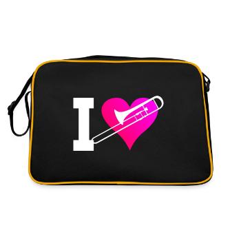 Brass Band Ladies Tromboniste Tromboniste - Sac Retro - noir/or - Dos