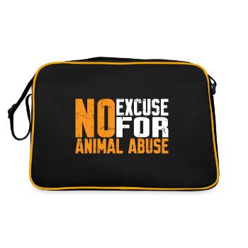 Aucune excuse pour la maltraitance animale 7 - Sac Retro - noir/or - Dos