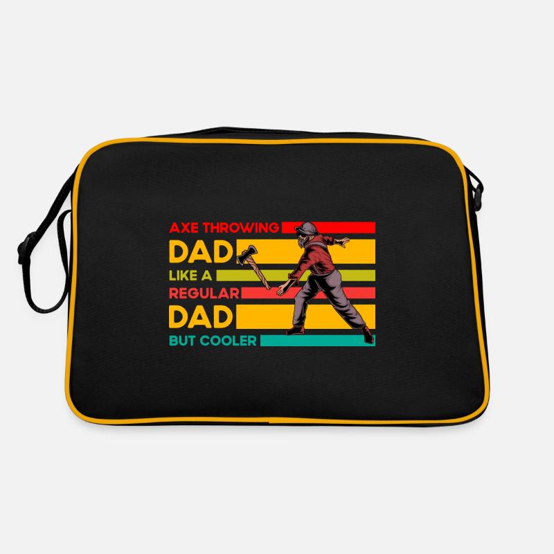 Axe Throwing dad like a regular Dad but cooler Retro Tasche