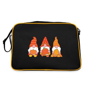 Halloween Dwarfs - Retro Bag - black/gold - Back